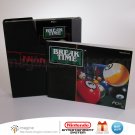 Tested & Works - Break Time The National Pool Tour - NES Game Cartridge Sleeve & Manual Nintendo