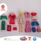2002 Fashion Polly Pocket Polly Holiday Seasonal Christmas Lot TARGET Exclusive Set Clothes & Doll