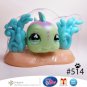 Littlest Pet Shop LPS Green & Purple Fish with Aquatic Plant Base Accessory # 514 Littlest Series