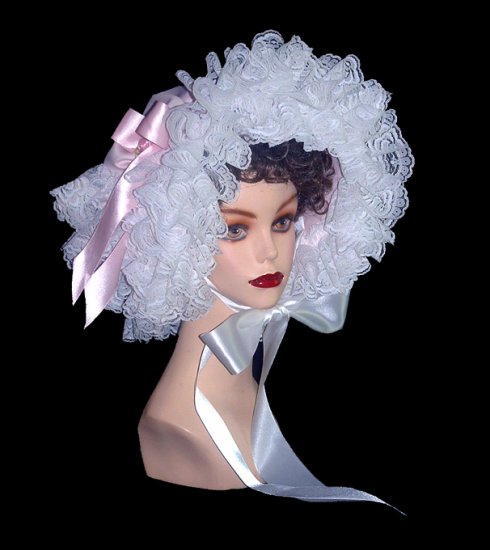 Pink Sissy Satin southern Belle Bonnet