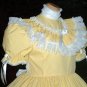 Adult sissy Yellow Gingham Dress