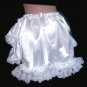 White Bridal Satin Lace trimmed Bloomers