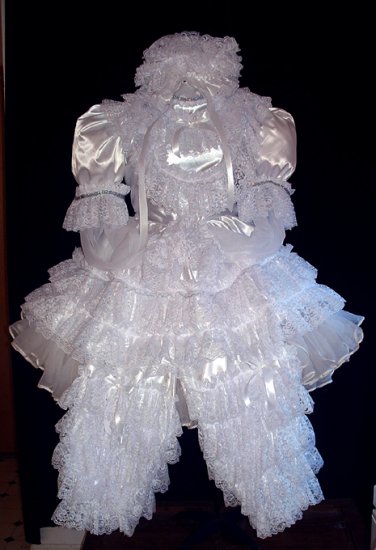 All White 3 pc Dress Set