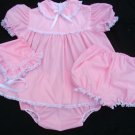 Adult Sissy Baby 3pc  Dress Set~Pink