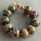 10 Lampwork Bead Assortment Woodland Trail
