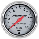 2-1/16" Fuel Pressure, 0-15 PSI, Mechanical, Silver Dial