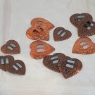 Conchos - mixed heart shaped