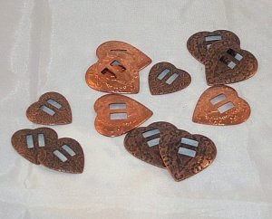 Conchos - mixed heart shaped