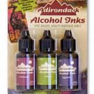 Alcohol Inks, Ranger Adirondack, Cottage Path colors