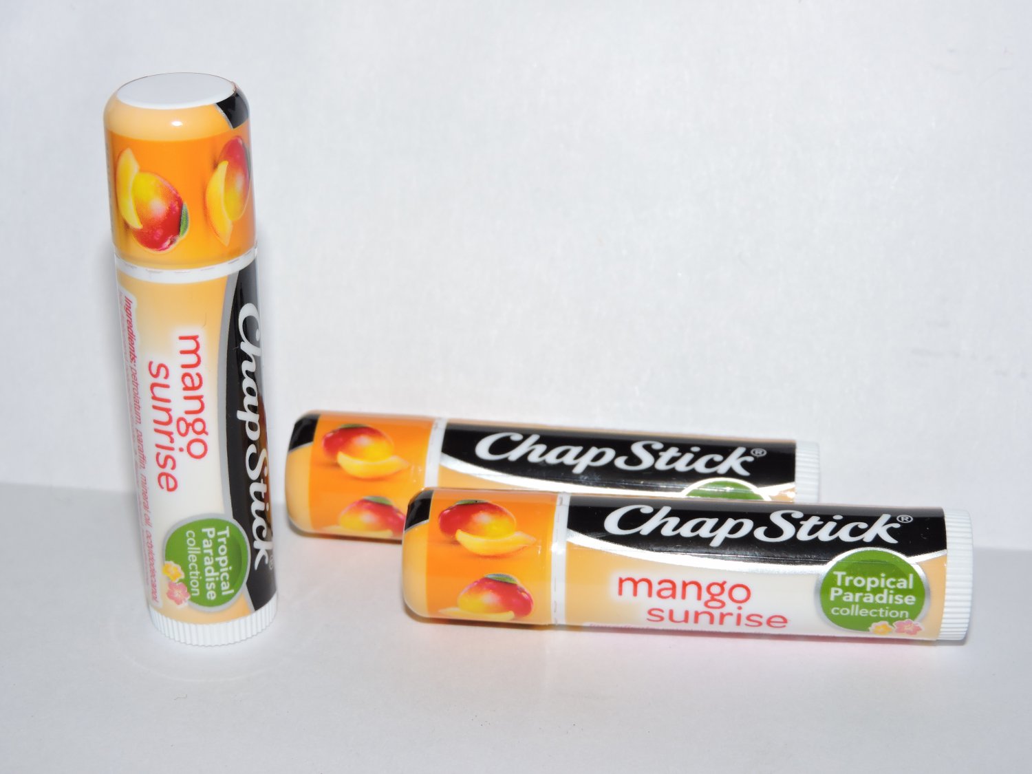 Chapstick Tropical Paradise seasonal lip balm Mango Sunrise