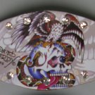 Ed Hardy Leather Bracelet (Skull & Eagle)