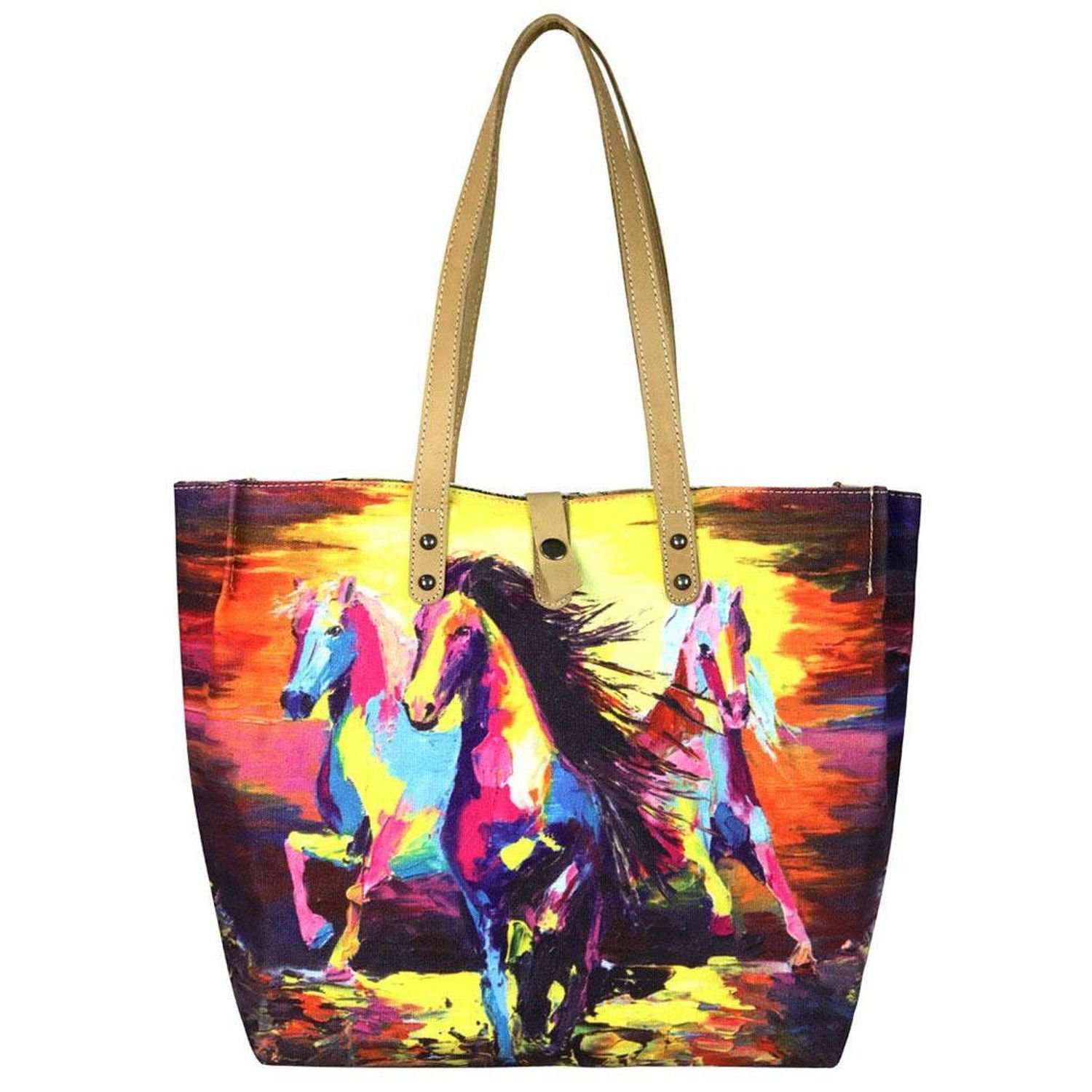 MW617-9317 Montana West Horse Cowgirl Dual Sided Print Western Tote Bag ...