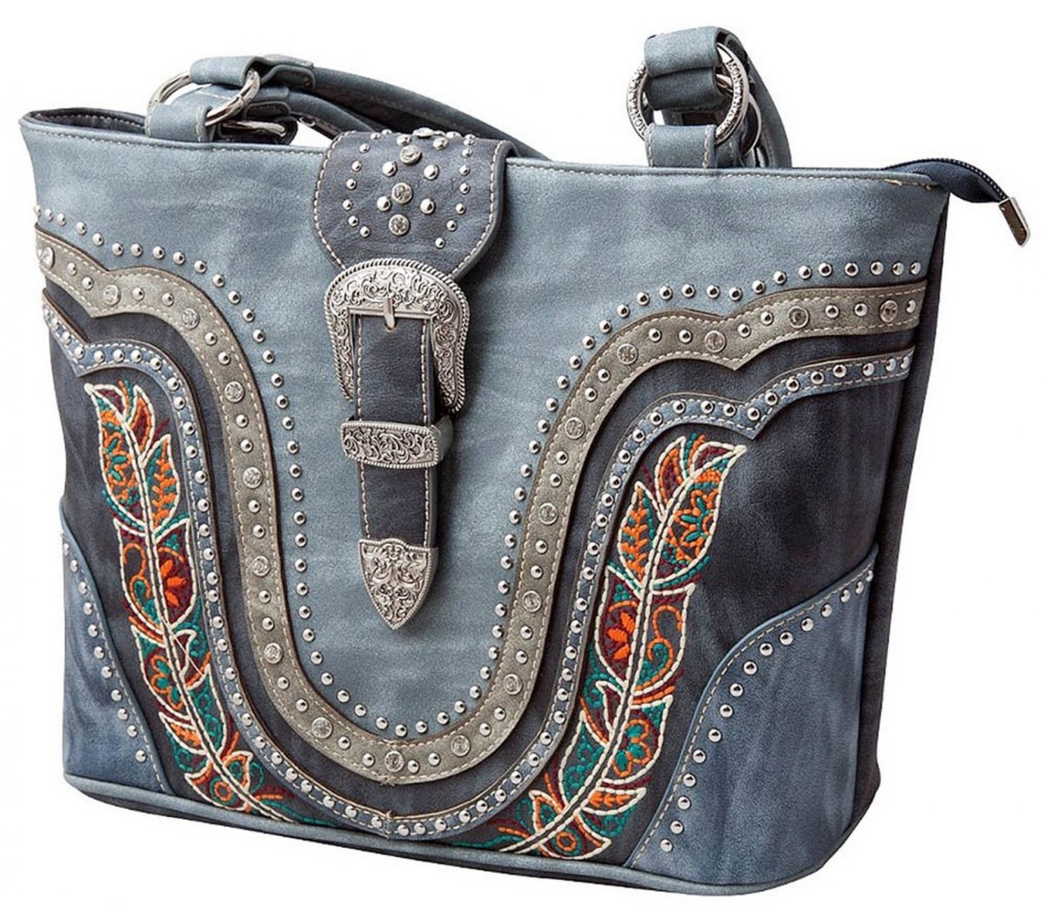 Montana West Western Buckle Floral Tote Bag Handbag Shoulder Purse   5bf10be50dcc3 94296b 