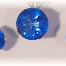 Perfect GLACIER BLUE Topaz 14k 6mm stud earrings 8mm pendant