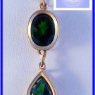 Chrome Diopide gorgeous gemstones 14k French bail pendant