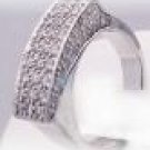 61 Diamonds, front and sides. 18k right hand ring sz 6