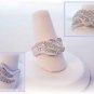 Old World romantic 18k diamond right hand ring. 85 diamonds