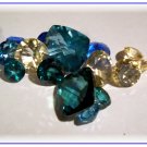 Loose topaz gemstones in blue green champagne CALIBRATED $2 per carat
