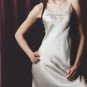 MB740004  Pure 100% Luxury Silk Embroidered Pink Night Dress Chemise Slip Gown Clearance Sale