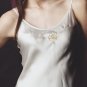 MB740004  Pure 100% Luxury Silk Embroidered Pink Night Dress Chemise Slip Gown Clearance Sale