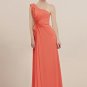 Orange Grecian Prom Formal Evening Gown CX830050