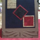 Tumbling Blocks Card - Hand Crafted