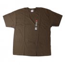 Mens Brown Basic Crewneck T-Shirts