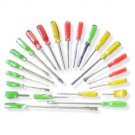 *22 Piece Assorted Color Screwdriver Set