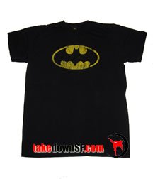DC Comics Batman Distressed Logo T-shirt Size XL