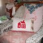 Decorative Handcrafted Cottage Style Pillow, Schoolhouse Quilt Design