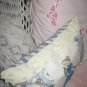 Decorative Handcrafted Cottage Style Pillow, vintage linens