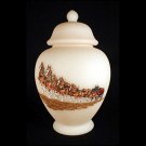 Fenton Glass Budweiser Temple Jar