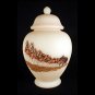 Fenton Glass Budweiser Temple Jar
