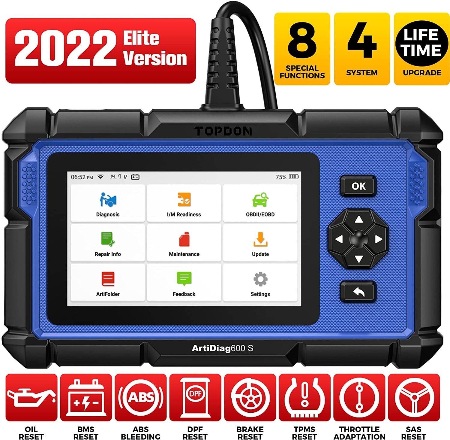 OBD2 Scanner TOPDON AD600S Scan Tool