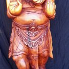 Ganesha Elephant God Sculpture statue hand carved wood Bali Art 44" tall LARGE