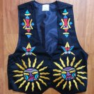New Vest Sun Design Embroidered Colorful Cotton Unisex