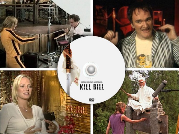 Kill Bill - Unreleased PRESS KIT & TV PROMOS Thurman Tarantino DVD video extras TV specials