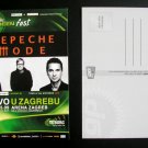 Depeche Mode 5 Promo POSTCARDS Zagreb Croatia - WITHDRAWN