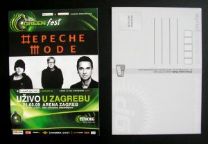 Depeche Mode 5 Promo POSTCARDS Zagreb Croatia - WITHDRAWN