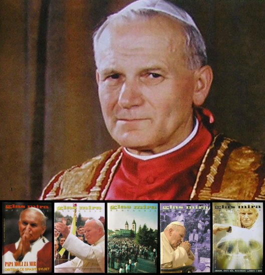 Glas Mira Medjugorje 5 Croatian magazines POPE JOHN PAUL II exclusive