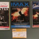 3 Movie PROGRAMS + TICKET stub Croatia, Dark Knight Rises promo Batman Christian Bale