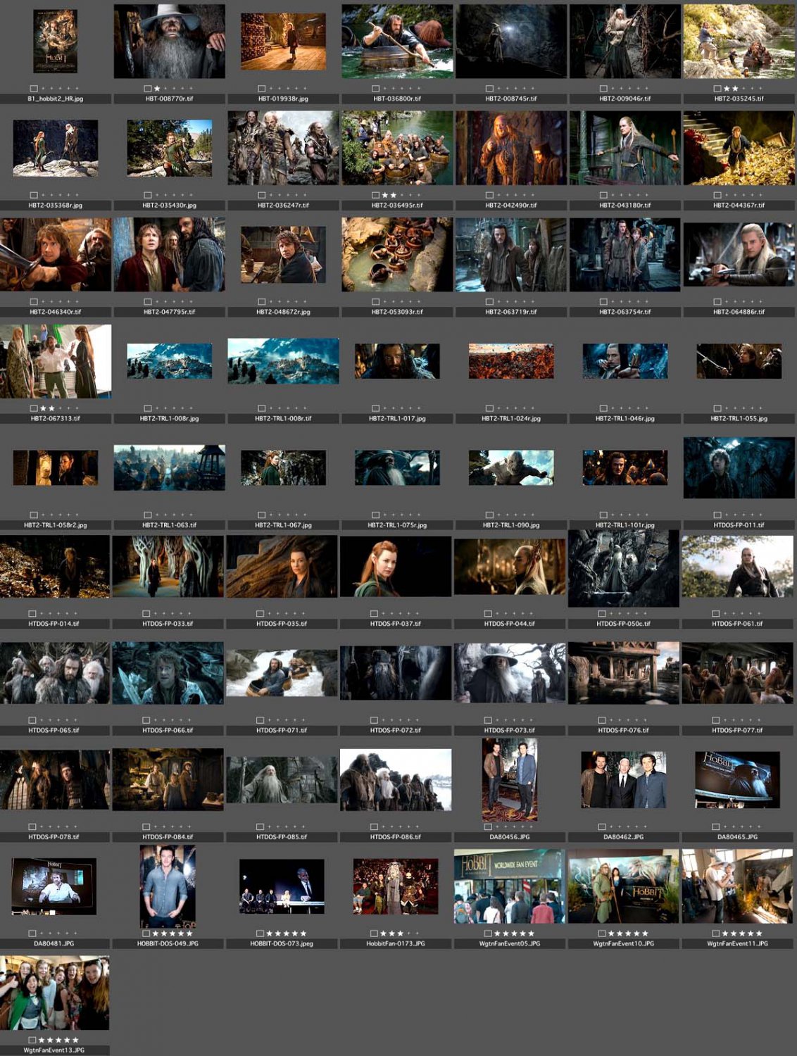 288 promo PRESS PHOTOS Hobbit Desolation Smaug Unexpected Journey Battle Five Armies