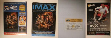 Croatian 4DX movie PROGRAM + TICKET stub promo The Hobbit The Desolation of Smaug