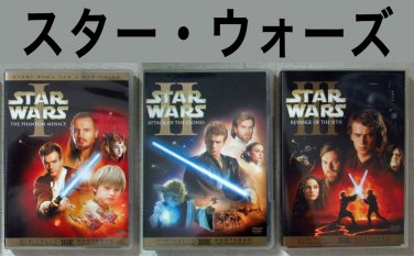 JAPAN import DVD editions Star Wars trilogy Episode I-III