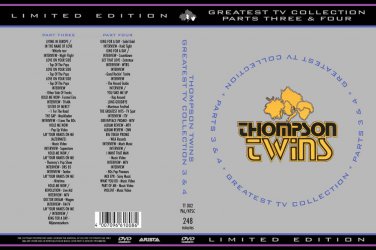 Thompson Twins video - Greatest TV Collection 3 & 4 - 2 DVD set promos interviews live