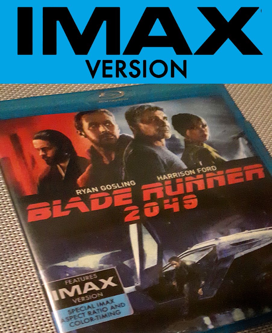 Imax Version Blade Runner 2049 Blu Ray Video Rare Unreleased