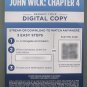 Digital HD copy ONLY John Wick Chapter 4, No discs, No case, Keanu Reeves
