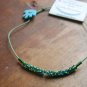 Kidz Curley Que handcrafted Beaded Necklace with Hand Button