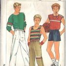 SIMPLICITY PATTERN 6927 SZ 14-16-18, DATED 1985 PULLOVER TOPS PANTS SHORTS