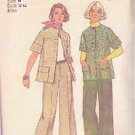 SIMPLICITY 6529 SZ 10 PATTERN DATED 1974 MISSES’ JACKET & PANTS
